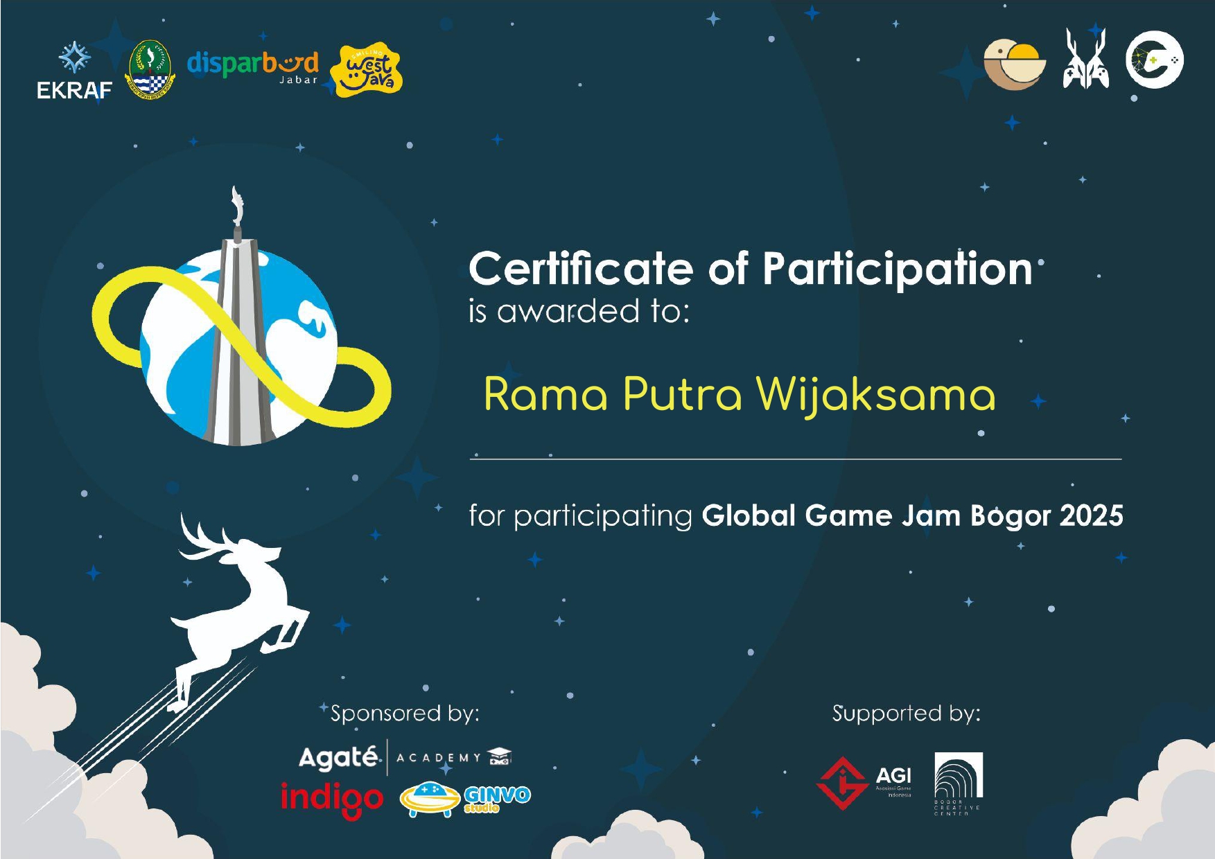 Unity Certified Developer certificate with gold seal on dark background